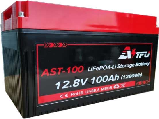 AST LiFePO4 lithiová baterie s BMS, 12,8 V 100 Ah